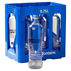 Chaudf. still blauw glas 75cl
