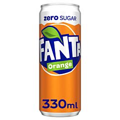 Fanta orange zero 33cl blik
