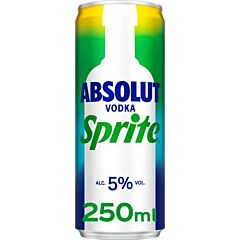 Absolut vodka&sprite blik 25cl