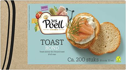 Jos poell krokant toast rond VGN