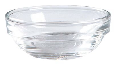 Lys schaal glas stapelbaar 6cm