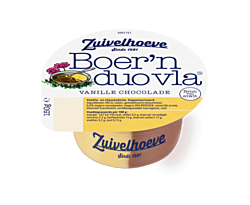 Boer'n vla vanille/choco 150gr