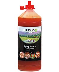Hekos spicy sauce knijpfles