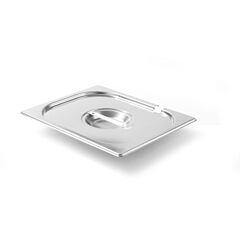 Hendi gastr.deksel+uitsp rvs 1/2