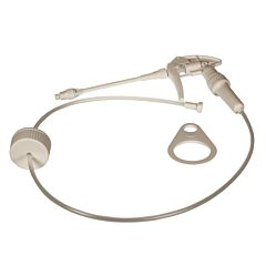 Schuimtrigger slang en dop wit