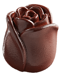3D roos chocolade bavaroise 80gr