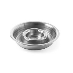 Hendi asbak met vuurrand rvs 16cm