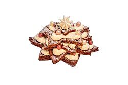 Kerstboomtaart red velvet 12pers