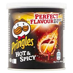 Pringles hot & spicy 40gr zwart