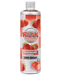 Raak zero aardbei vruchtensiroop