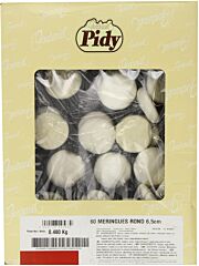 Pidy meringues rond 6,5cm 8gr