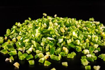 Paprika Groen BLOK 10MM per 1kg