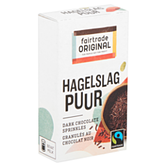 Fairtrade hagelslag puur 15gr
