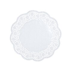 !Taartrand rond wit papier D18cm