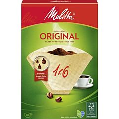 Melitta koffiefilters 1x6 bruin