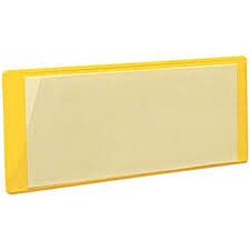 Magn. etikethouder 120x40mm geel