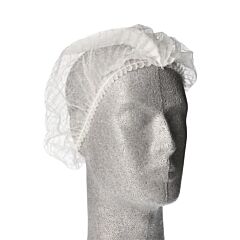 Baret haarnet met clip wit