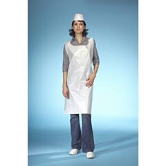 Schort ldpe 130x75cm wit work-inn