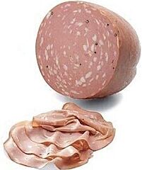 Mortadella gesneden