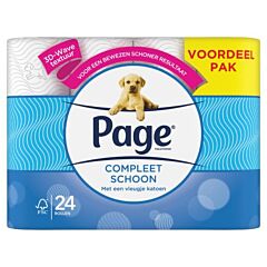 !Page compleet schoon toiletpap.