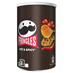 !Pringles hot & spicy 70gr zwart