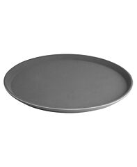 Dienblad zwart rond antislip 41cm