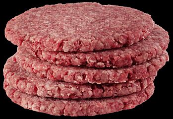 Pre-smashed burger halal 100g