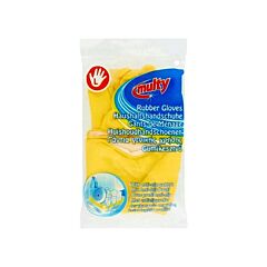 Multy handschoen latex L geel