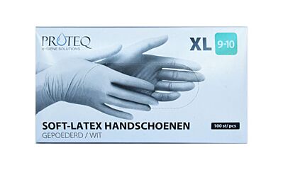 Proteq hands XL latex gep. WIT