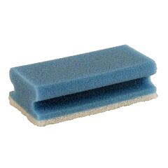 Multy greep schuurspons wit/blauw