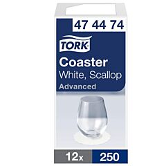 Tork onderzetters 9cm 8lg wit