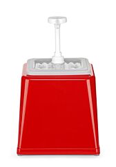 Hendi dispenser rood+pomp 2,5lt