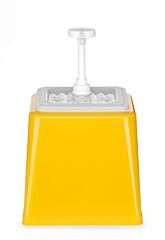 Hendi dispenser geel+pomp 2,5lt