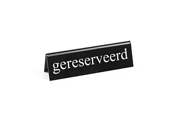 Tafelstandaard gereserveerd zwrt