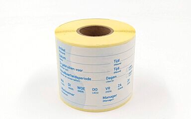 Stickers oplos.schrijfvlak 51x76m