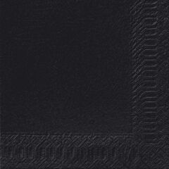 Duni servet zwart 3-lgs 40x40cm