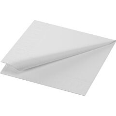 !Duni servet wit 2lg 24x24cm 1/4