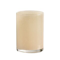 Duni candleh.glas beige 115x85mm
