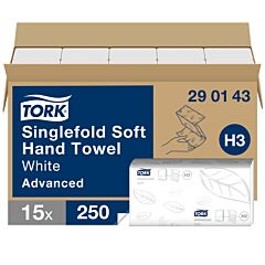 Tork vouwhanddoek 250st 23x23 2l