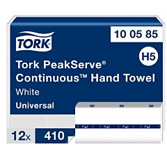 Tork peakser.H5 handdoek 1lg wit