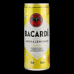 Bacardi limon&lemonade 25cl blik
