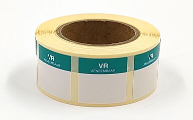 Sticker vrij verwijderbaar 25x25