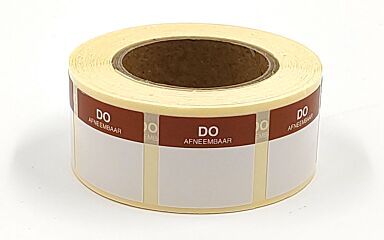 Sticker do verwijderbaar 25x25mm