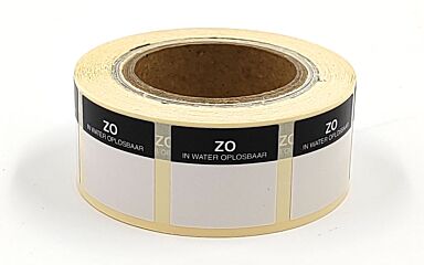 Sticker zon oplosbaar 25x25mm