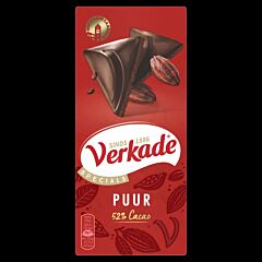 Verkade chocoladereep puur 90gr