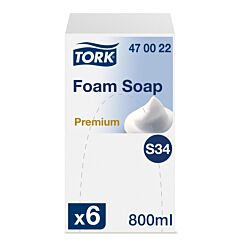 Tork foam soap geparf. roze 0,8lt