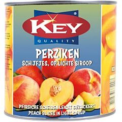 Key perzik schijf op siroop