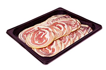 Ontbijtspek plakjes rond ZAV