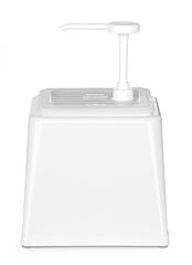 Hendi dispenser wit+pomp 2,5lt