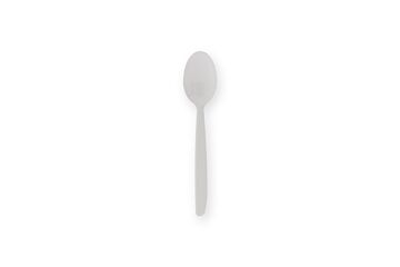 Lepel herbruikbaar 185mm wit pp